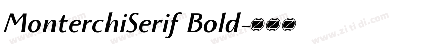 MonterchiSerif Bold字体转换